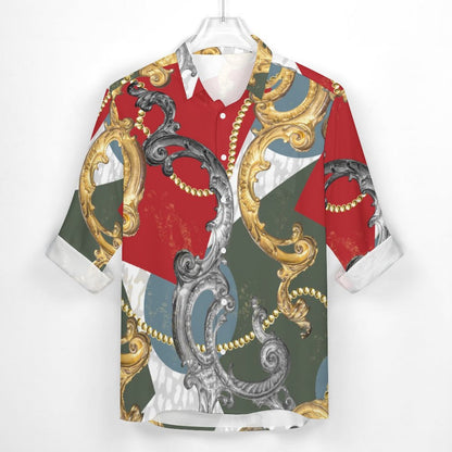 Men's Casual Printed Long Sleeve Shirt 2306103092