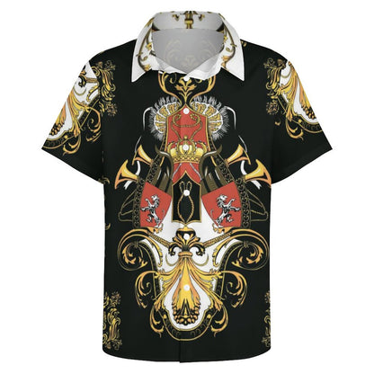Men's Fashion Casual Printed Short Sleeve Shirts 2306101327