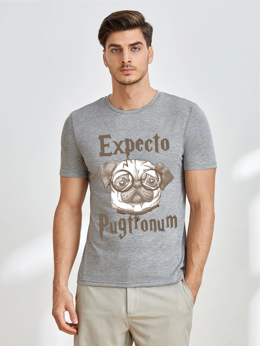 Unisex Round Neck Casual Printed Short Sleeve T-Shirt