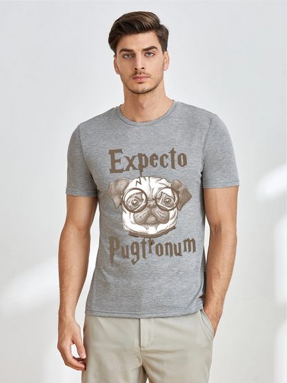 Unisex Round Neck Casual Printed Short Sleeve T-Shirt