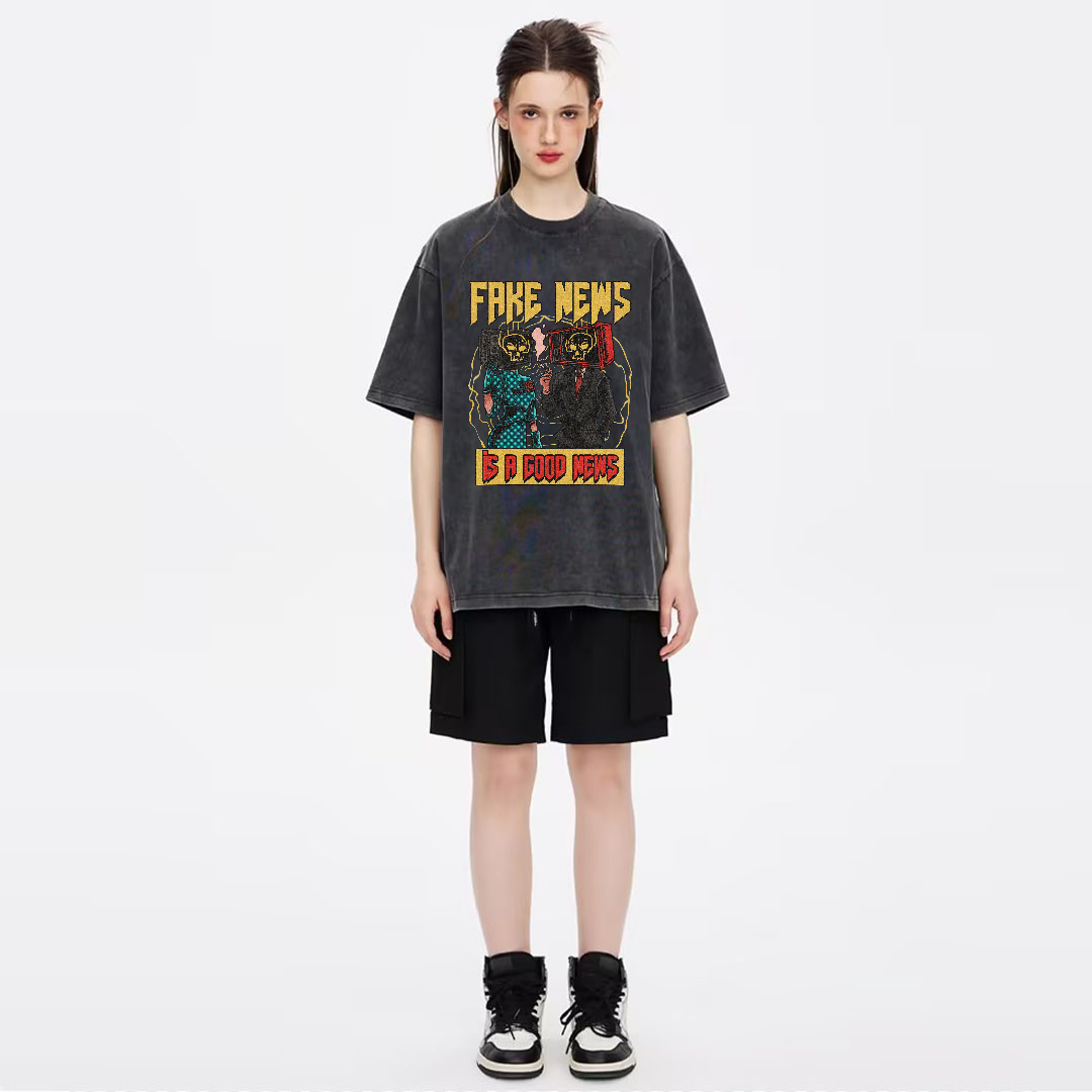 Unisex Vintage Wash Denim T-Shirts