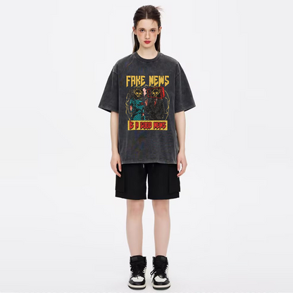 Unisex Vintage Wash Denim T-Shirts