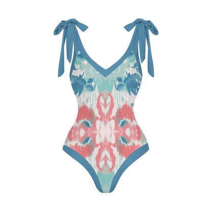 Casual Printed One Piece Swimsuit And Cover Up 2305105895