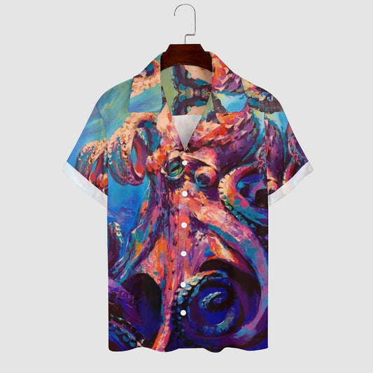 Men's Hawaiian Print Casual Shirt 2304108698