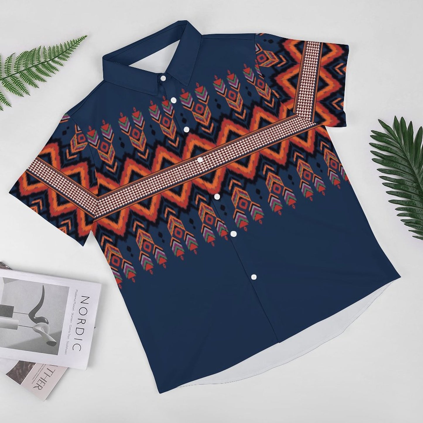 Men's Fashion Casual Printed Short Sleeve Shirts 2306101721