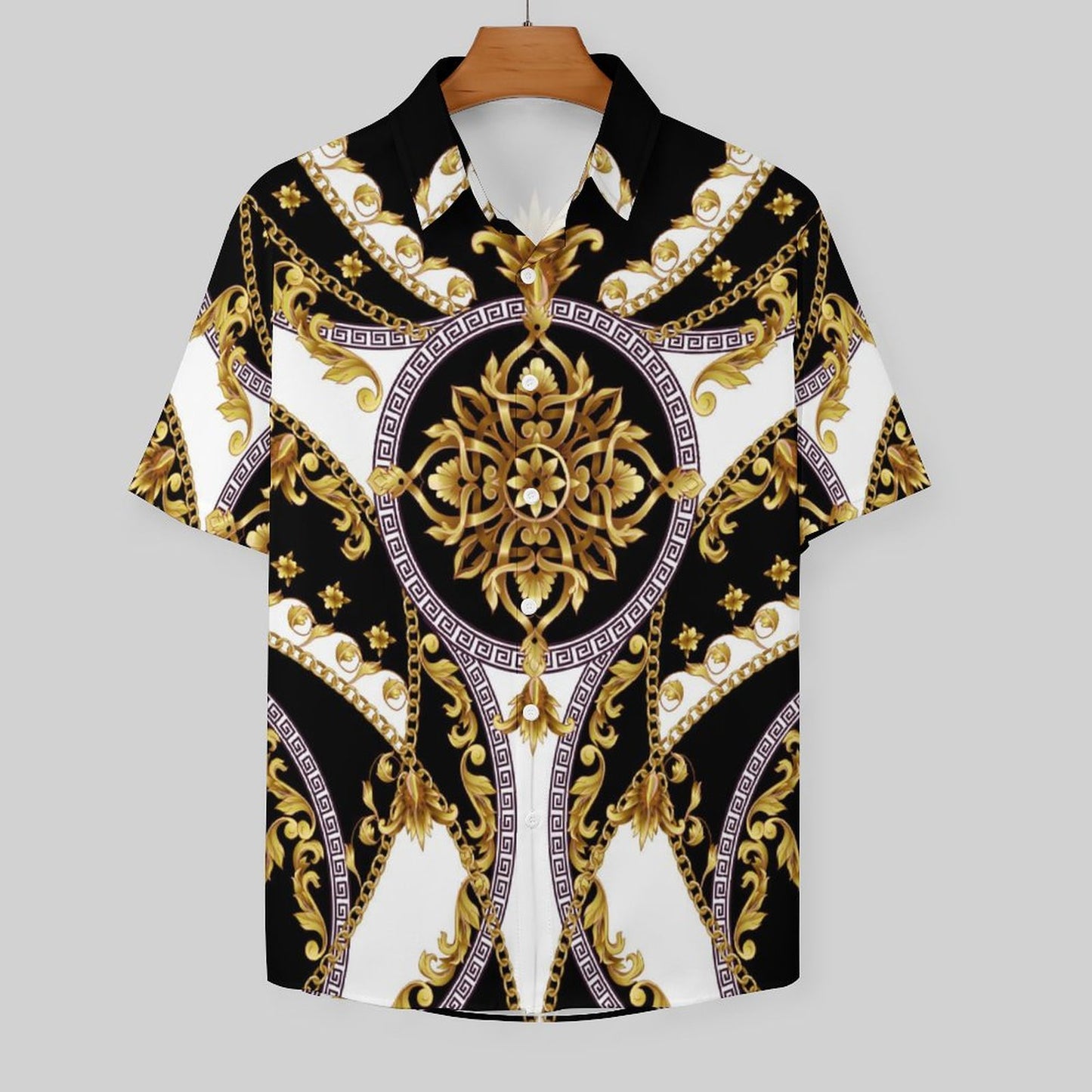 Men's Fashion Casual Printed Short Sleeve Shirts 2306101338