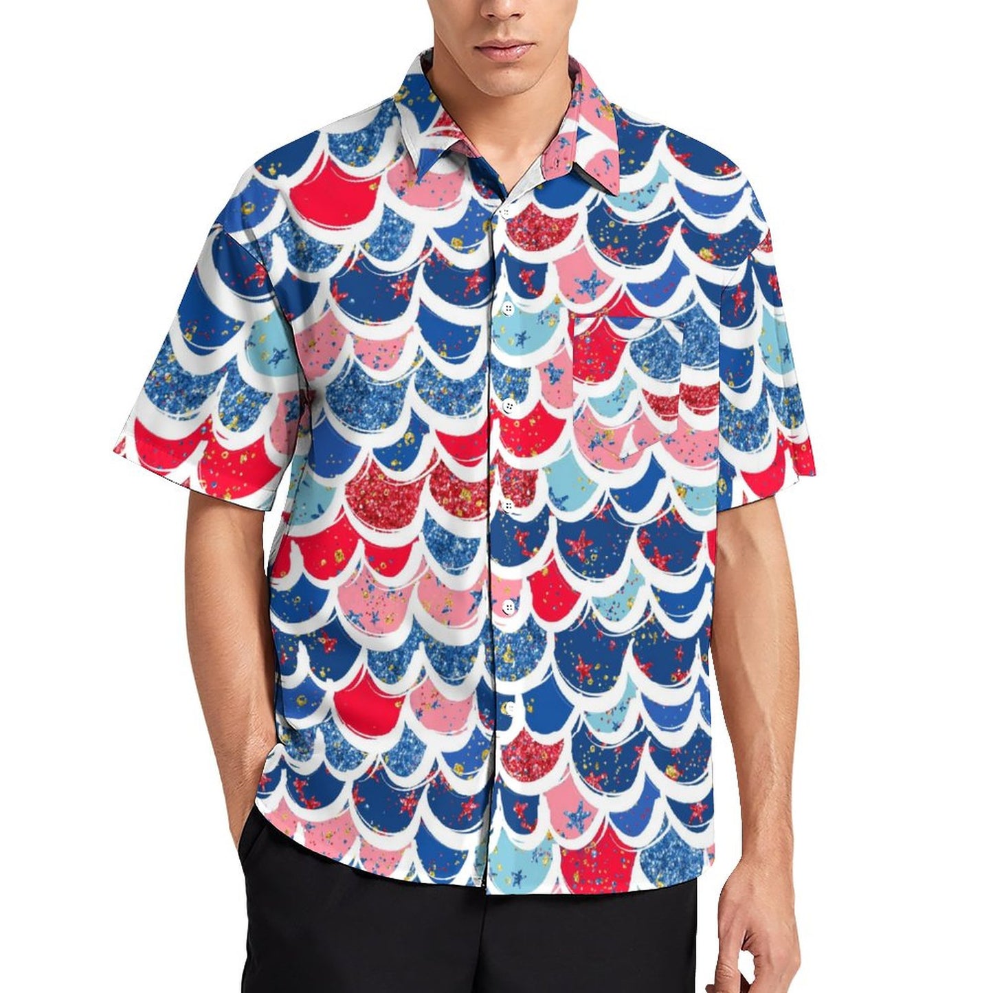 Men's Hawaiian Casual Short Sleeve Shirt 2306103352