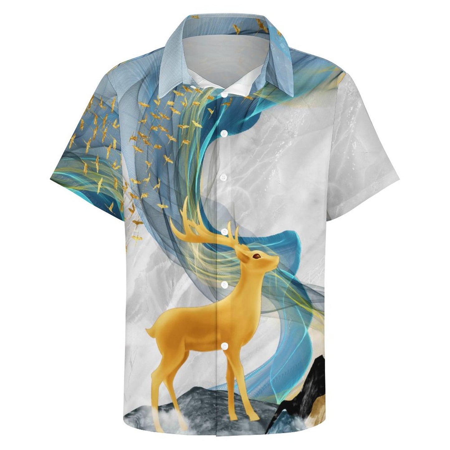 Men's Hawaiian Print Resort Shirt 2305102237