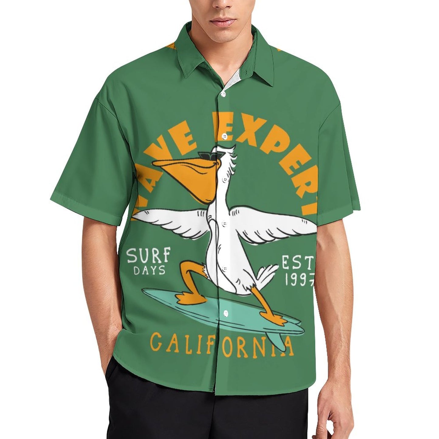 Men's Hawaiian Print Resort Shirt 2305103723