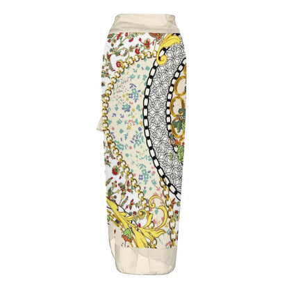 Casual Printed One Piece Swimsuit And Cover Up 2306103193
