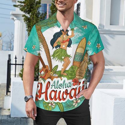 Men's Hawaiian Casual Short Sleeve Shirt 2305102991