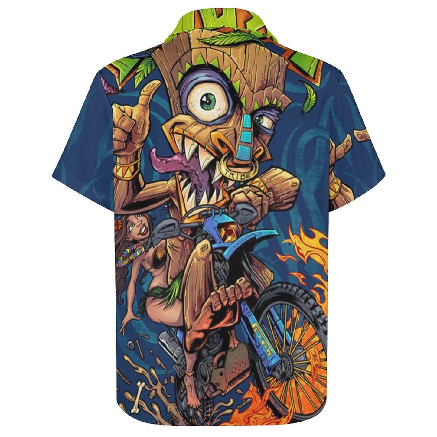 Men's Hawaiian Print Resort Shirt 2305101684
