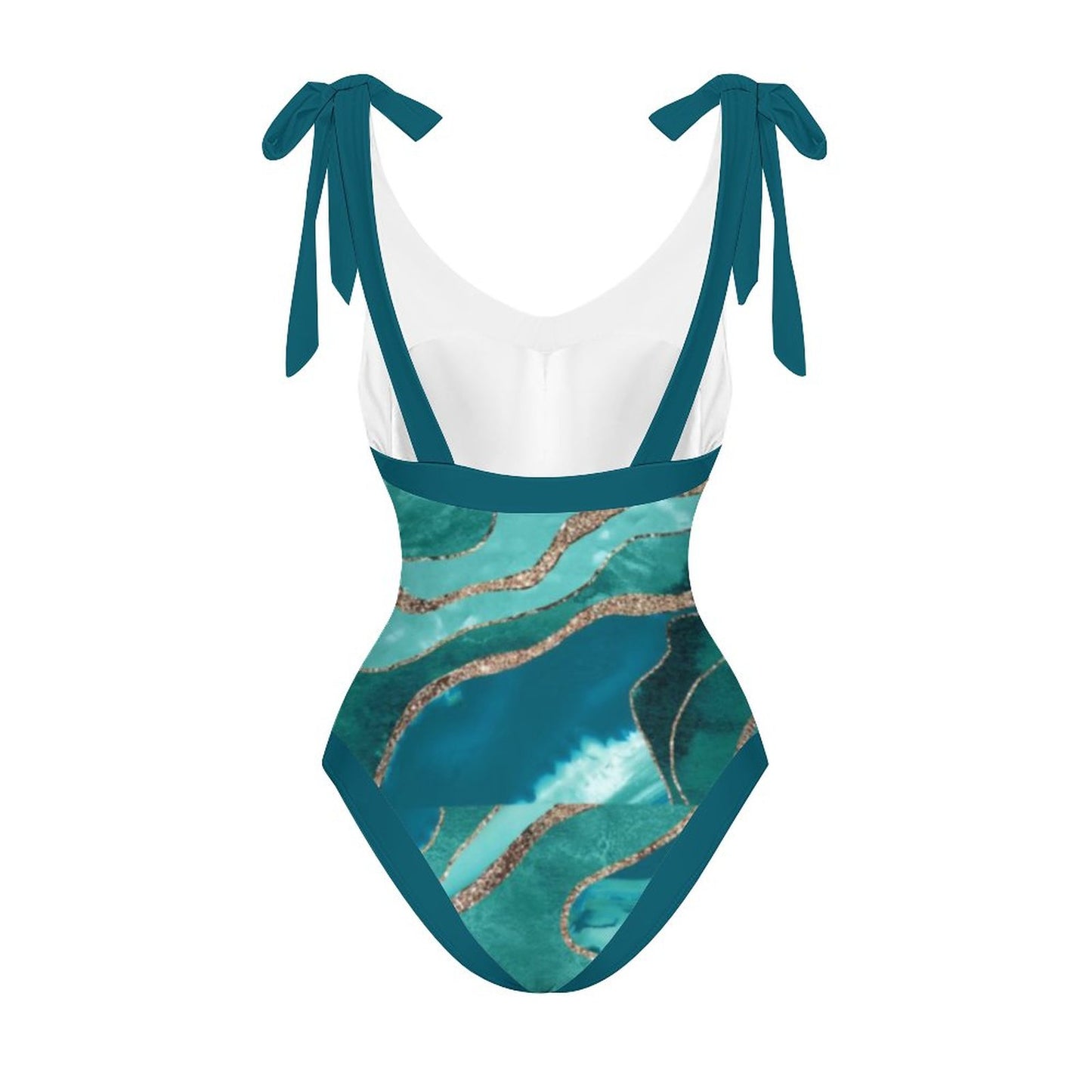 Casual Printed One-Piece Swimsuit And Cover Up 2305102700