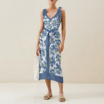 Casual Printed One-Piece Swimsuit And Cover Up 2305102686
