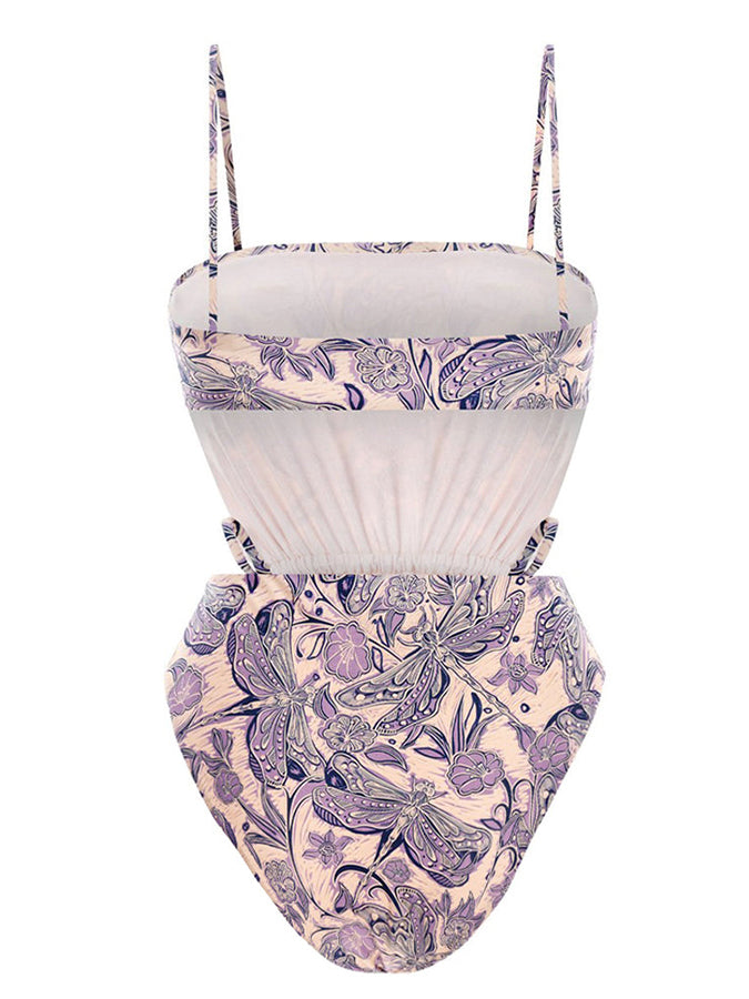 Fashion Print One Piece Swimsuit and Cover Up