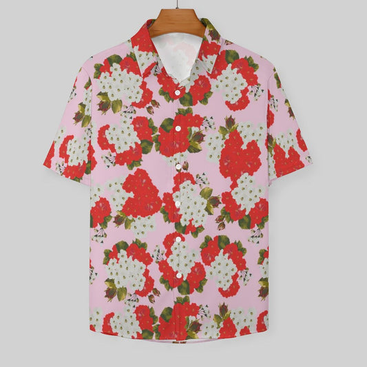 Men's Fashion Casual Printed Short Sleeve Shirts 2305107115