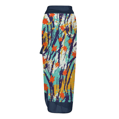 Casual Printed One-Piece Swimsuit And Cover Up 2305102420
