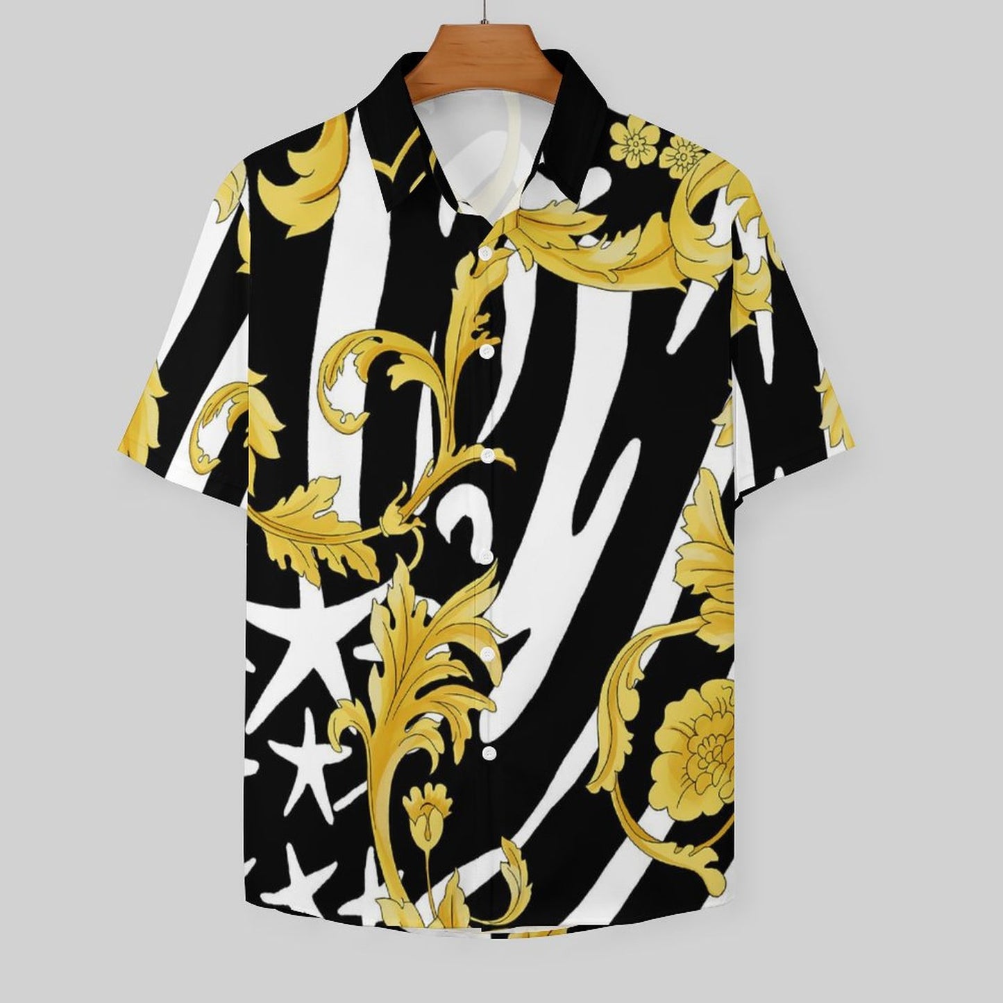 Men's Fashion Casual Printed Short Sleeve Shirts 2306100026