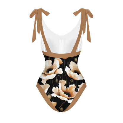 Casual Printed One-Piece Swimsuit And Cover Up 2305102672