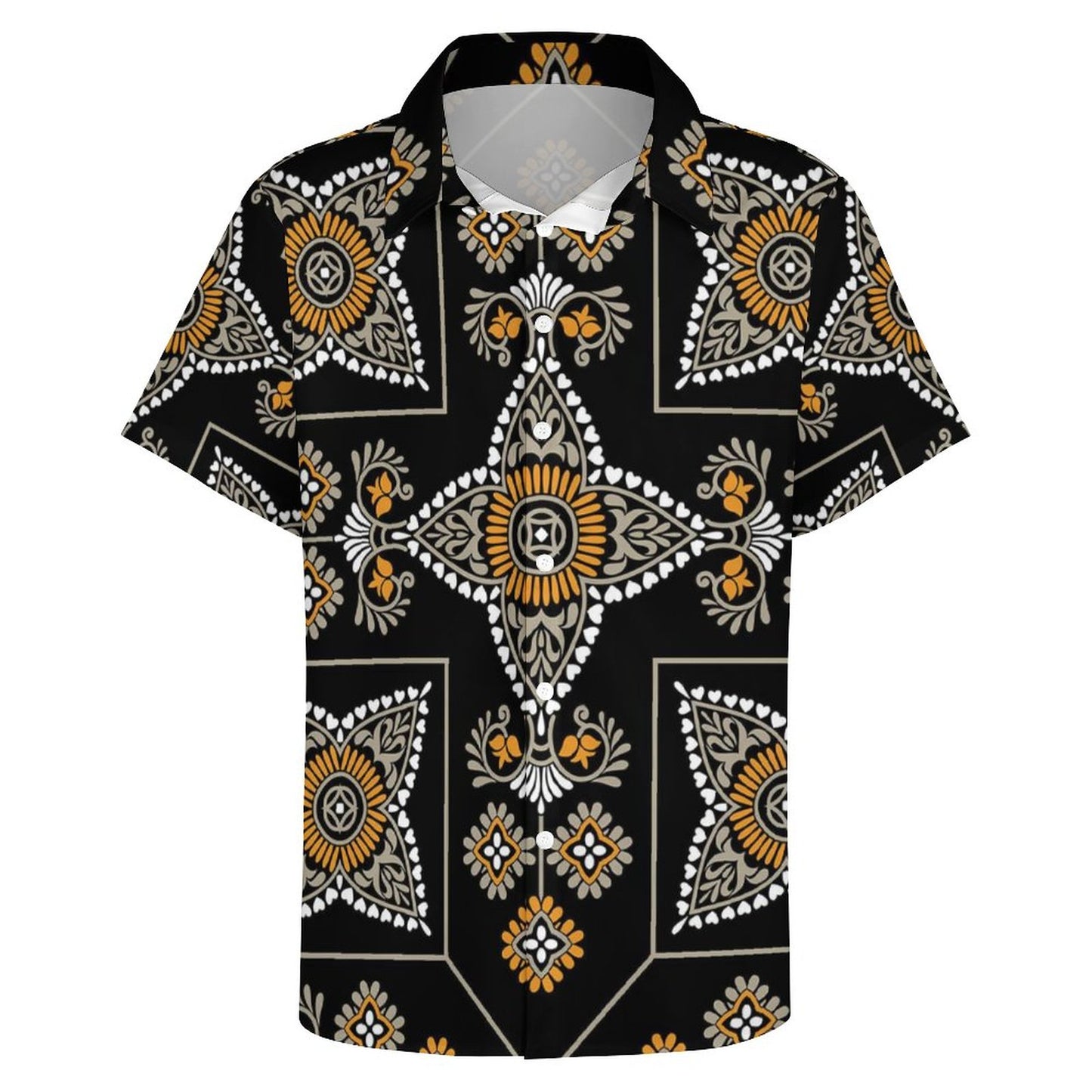 Men's Fashion Casual Printed Short Sleeve Shirts 2306101343