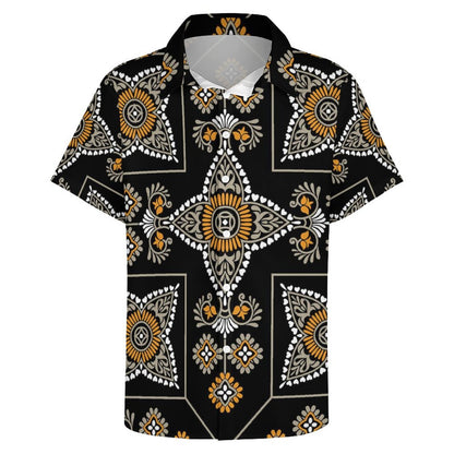 Men's Fashion Casual Printed Short Sleeve Shirts 2306101343