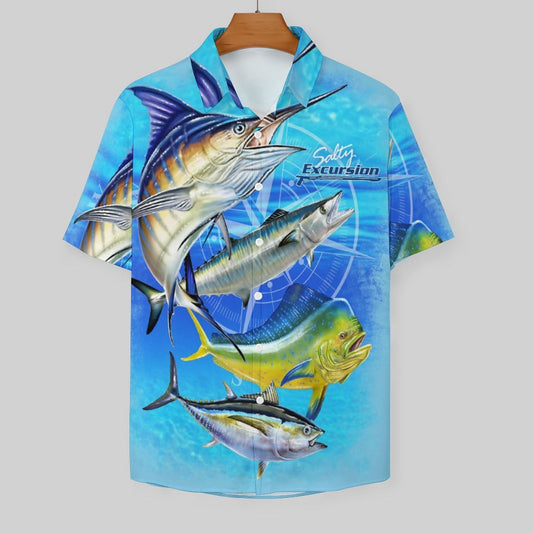 Men's Fashion Casual Printed Short Sleeve Shirts 2306101863