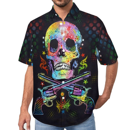 Men's Hawaiian Print Lapel Shirt 2304103194