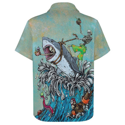 Men's Hawaiian Print Resort Shirt 2305103809
