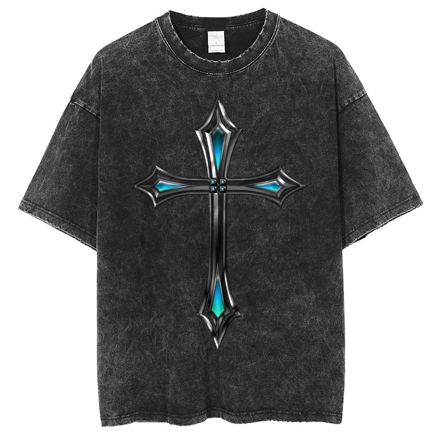 Unisex Vintage Solid Wash T-Shirts 2305103944
