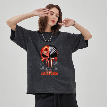 Unisex Vintage Solid Wash T-Shirts 2305104067