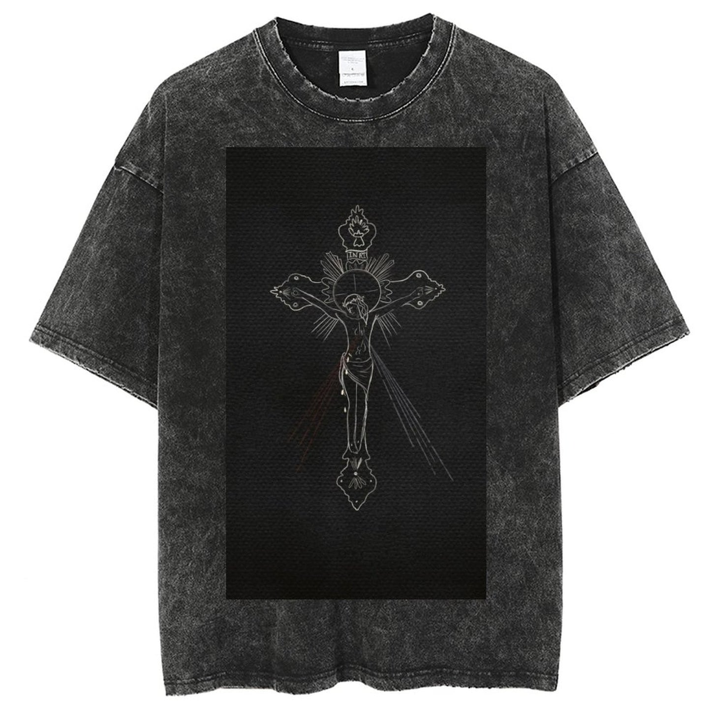 Unisex Vintage Solid Wash T-Shirts 2305103960