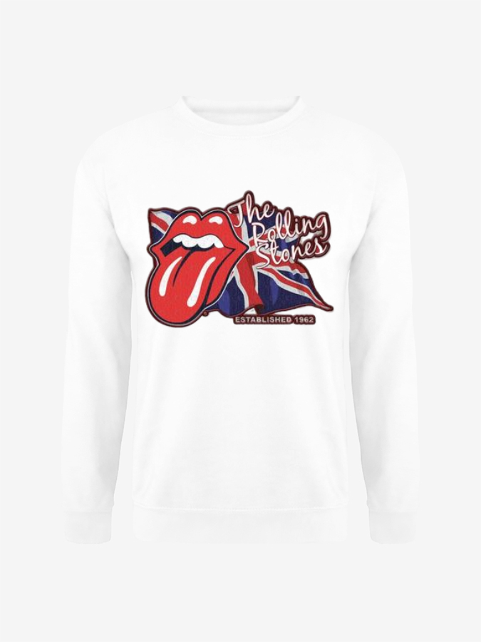 Unisex Round Neck Casual Printed Long Sleeve Sweatshirt