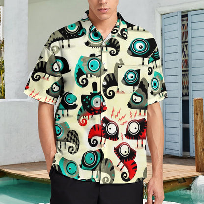 Men's Hawaiian Casual Short Sleeve Shirt 2306103517