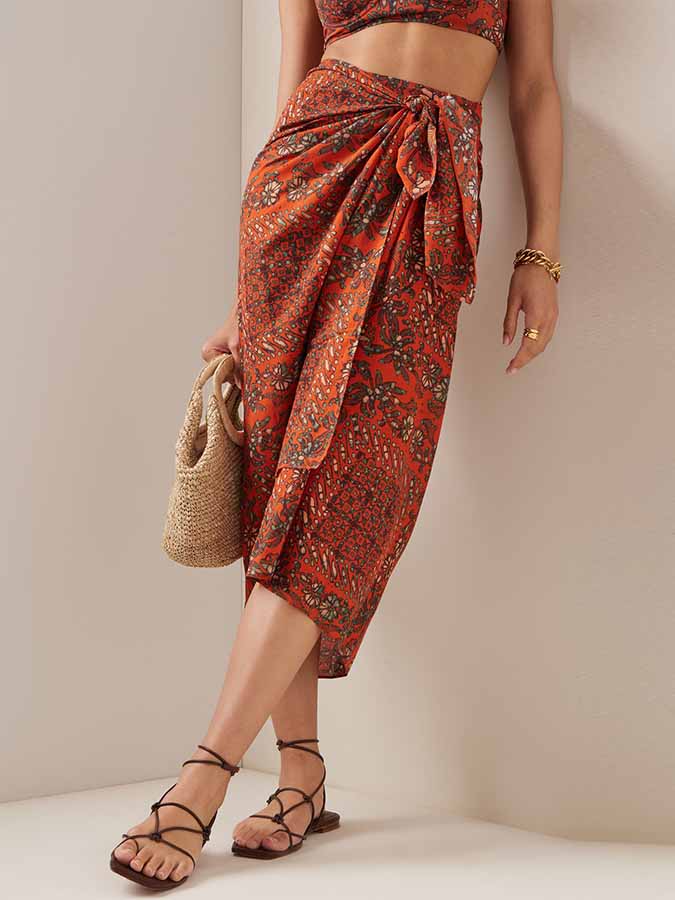 Fashion Print Bikini and Cover Up