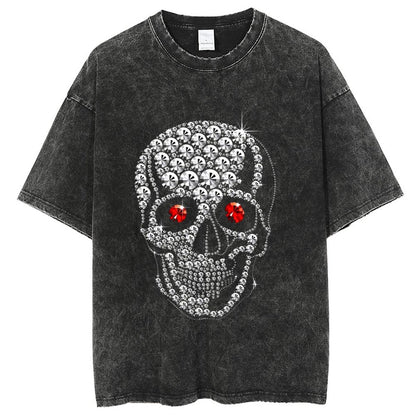 Unisex Vintage Solid Wash T-Shirts 2305104073