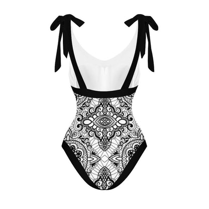 Casual Printed One Piece Swimsuit And Cover Up 2306102976