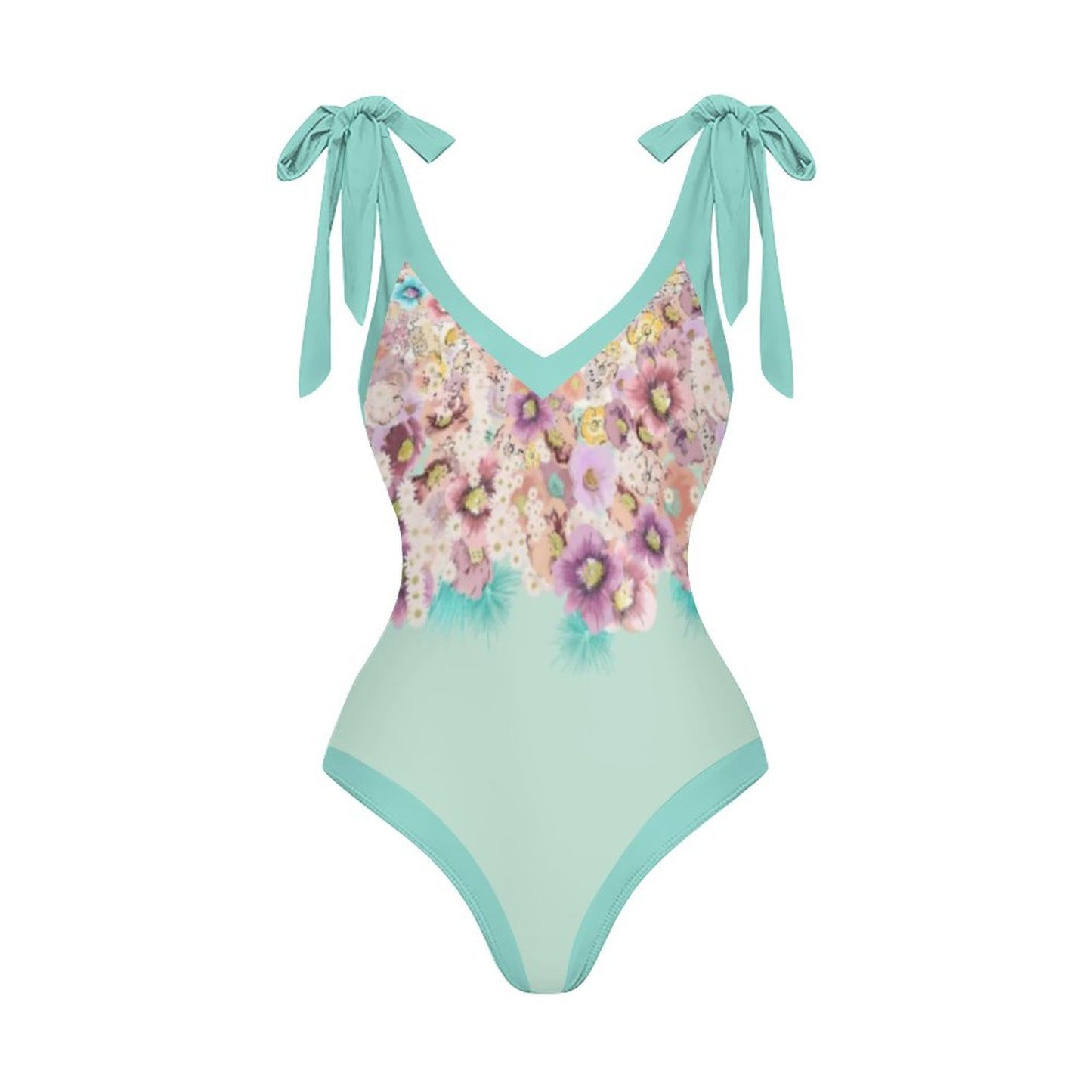Casual Printed One Piece Swimsuit And Cover Up 2305105546