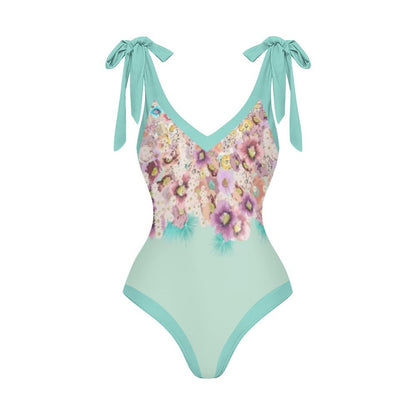 Casual Printed One Piece Swimsuit And Cover Up 2305105546
