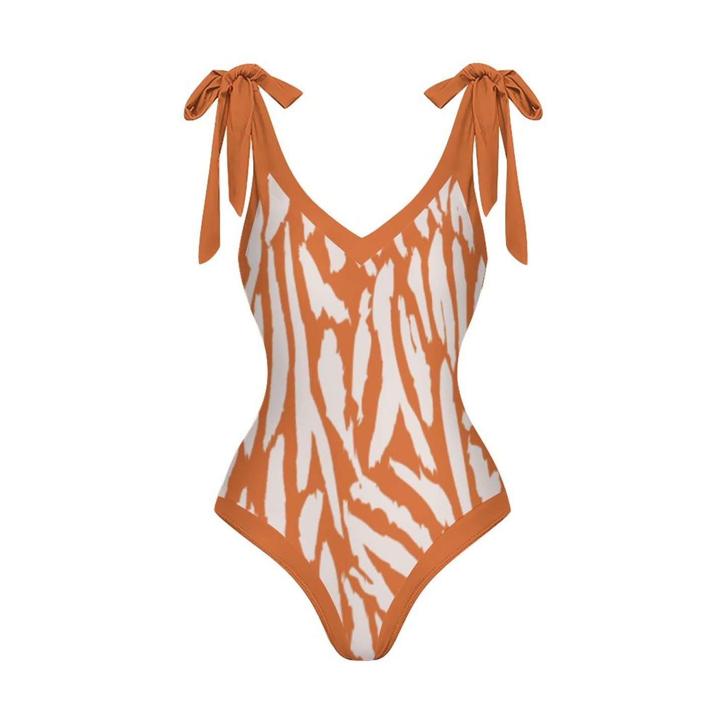 Casual Printed One-Piece Swimsuit And Cover Up 2305104032
