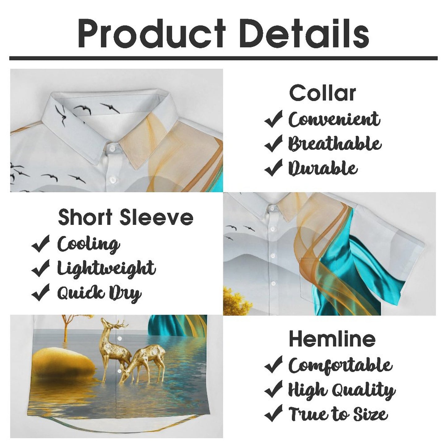 Men's Hawaiian Casual Short Sleeve Shirt 2306105440