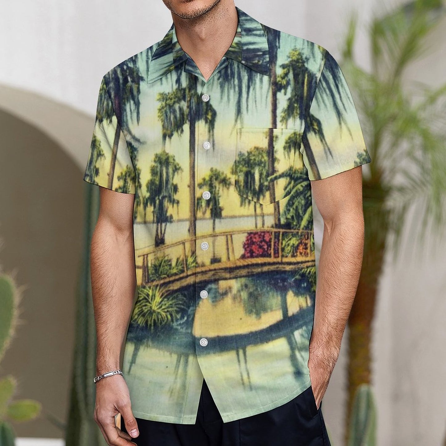 Men's Hawaiian Casual Short Sleeve Shirt 2306100922
