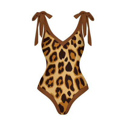 Casual Printed One-Piece Swimsuit And Cover Up 2305102682