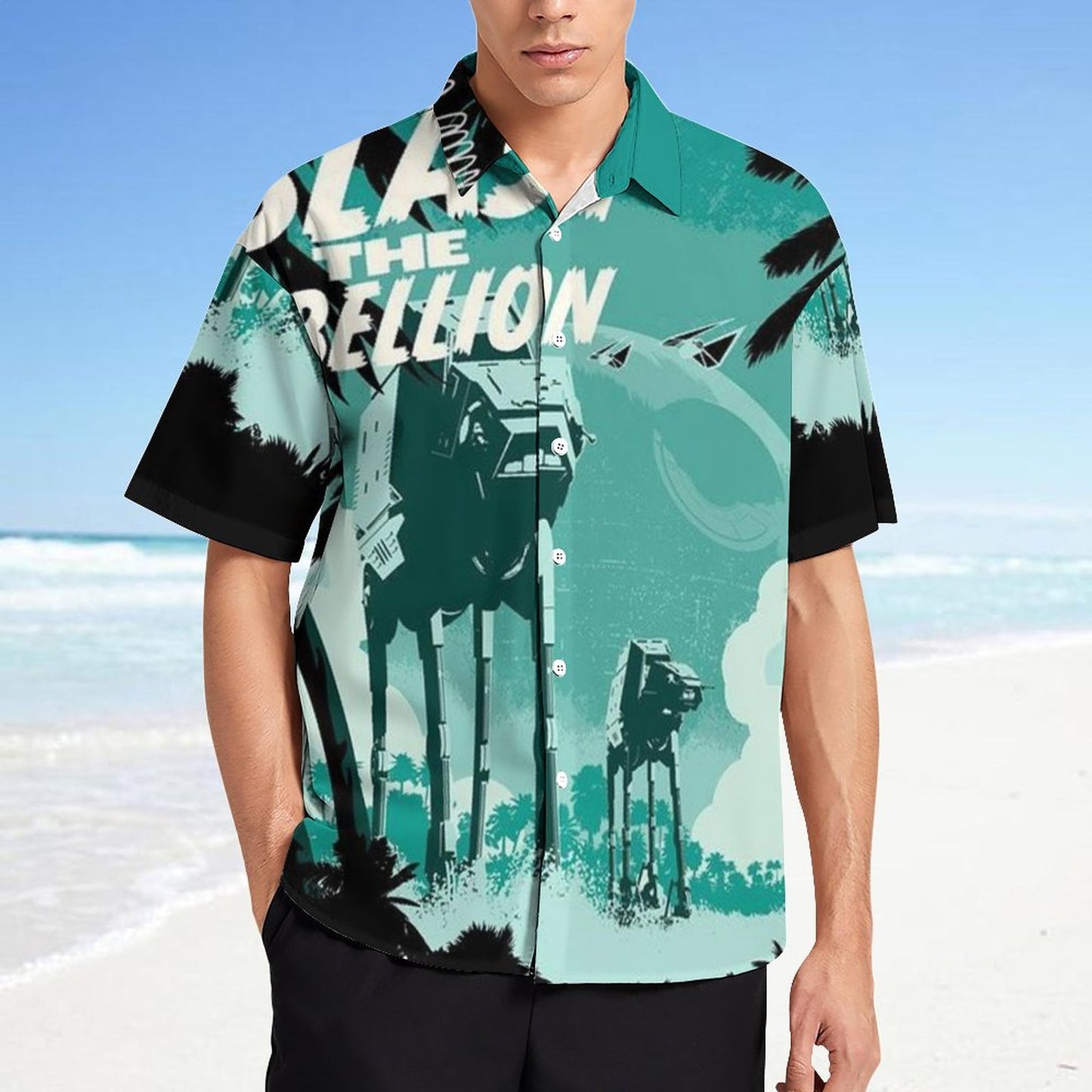 Men's Fashion Casual Printed Short Sleeve Shirts 2306101612