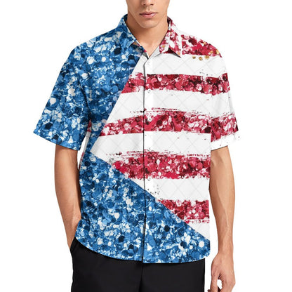 Men's Fashion Casual Printed Short Sleeve Shirts 2306103816