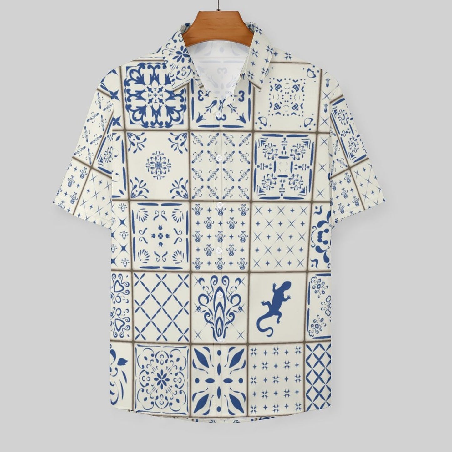 Men's Fashion Casual Printed Short Sleeve Shirts 2306100448
