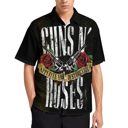 Men's Fashion Casual Printed Short Sleeve Shirts 2306101497