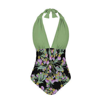 Casual Printed One Piece Swimsuit And Cover Up 2306102630