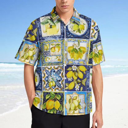 Men's Fashion Casual Printed Short Sleeve Shirts 2305107064