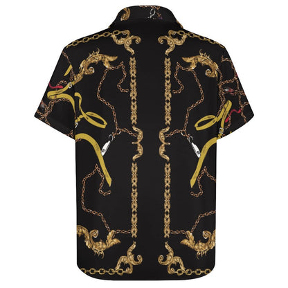 Men's Fashion Casual Printed Short Sleeve Shirts 2306101107