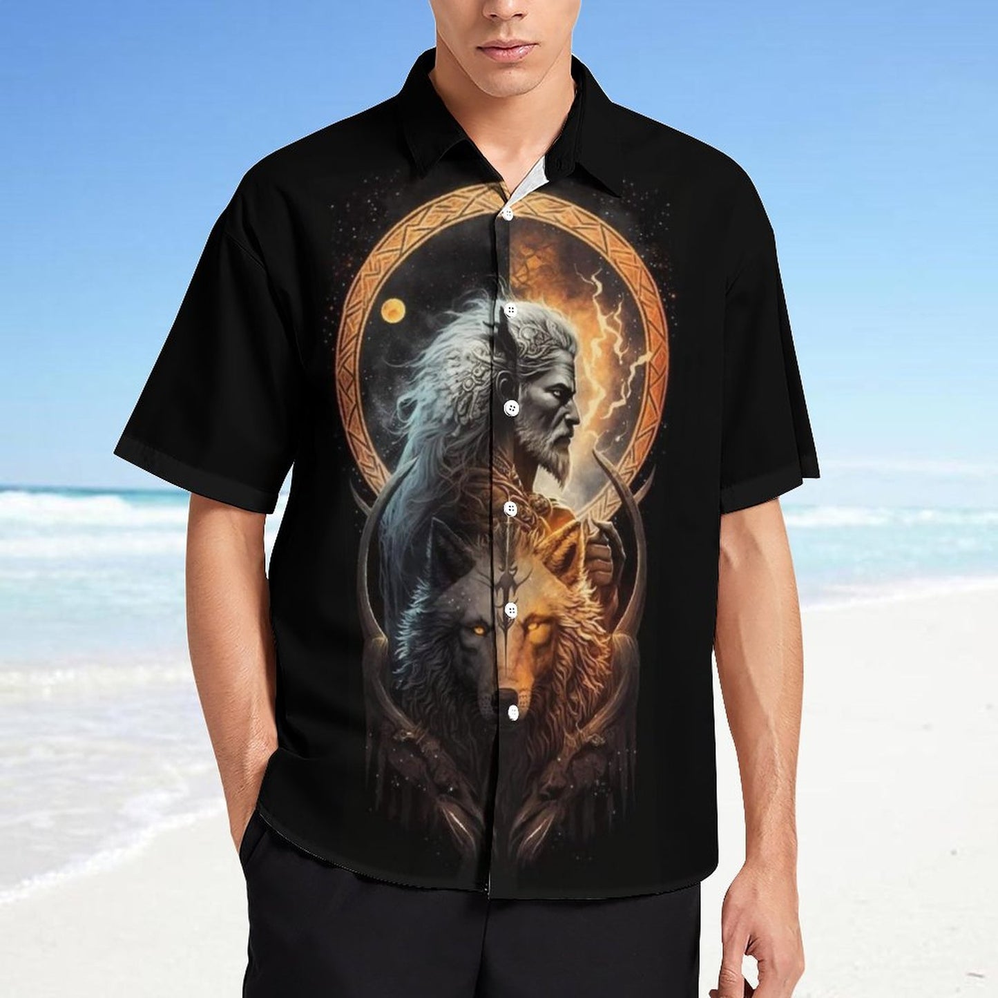 Men's Fashion Casual Printed Short Sleeve Shirts 2306101393